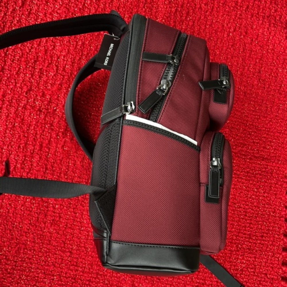 Michael Kors Kent Sport Utility Backpack Merlot - Picture 16 of 16